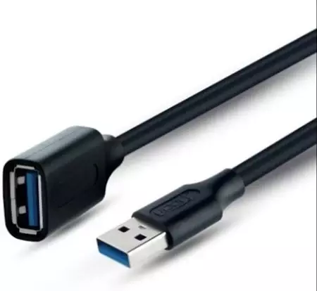 Uport USB 3.0 Extension Cable 3M – Black, high-speed data transfer, durable design, perfect for extending USB connections, compatible with various devices, ideal for home and office use.