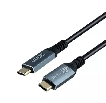 Uport Type-C Cable 1M – USB 3.1, 100W Power Delivery, 4K Video Output, 10Gbps Data Transfer Speed, Durable Design, Compatible with Laptops, Smartphones, and Tablets, Ideal for Fast Charging.