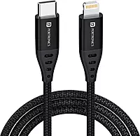 Portronics Konnect L – 20W PD Type-C to 8-Pin Cable offers fast charging and data transfer. Durable design, compatible with iPhones and iPads, ensuring reliable performance for all your devices.