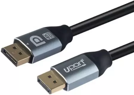 Uport DisplayPort Cable 3M – 4K Metal Head, high-speed connection for stunning visuals. Supports 4K resolution, ideal for gaming.
