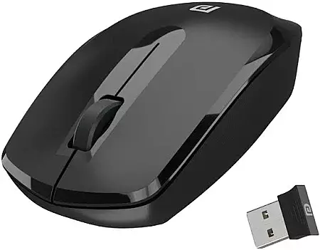 Portronics Toad 25 2.4GHz Wireless Mouse – 1200 DPI | Black | 1 Year Warranty