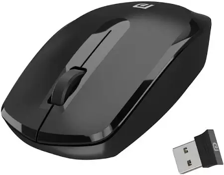 Portronics Toad 25 2.4GHz Wireless Mouse – 1200 DPI | Black | 1 Year Warranty