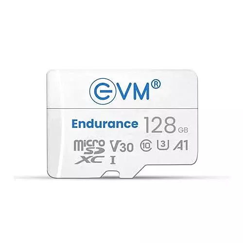 EVM Endurance 128GB microSDXC Memory Card – Class 10 U3 | High Durability