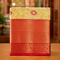 Lime Yellow Zari Silk Saree