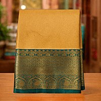 Light Green Temple Silk Saree