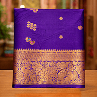 Royal Purple Designer Silk Saree