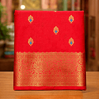 Red Traditional Silk Saree