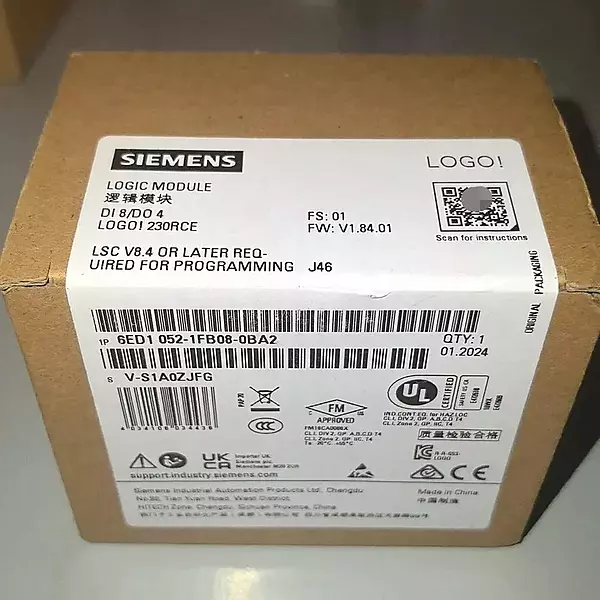 Siemens-LOGO-230RCE-8.3-Logic-Module-6ED1052-1FB08-0BA2-Cloud-Ready