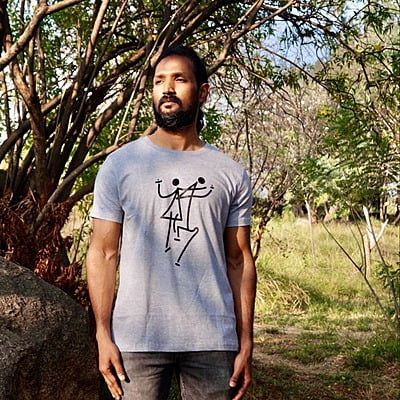 Dance Half Sleeve Tee Grey Dance Half Sleeve Tee Grey