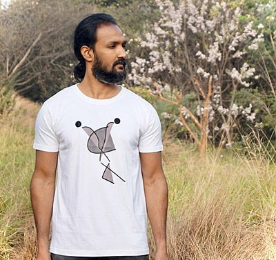 Symphony Half Sleeve Tee White Symphony Half Sleeve Tee White