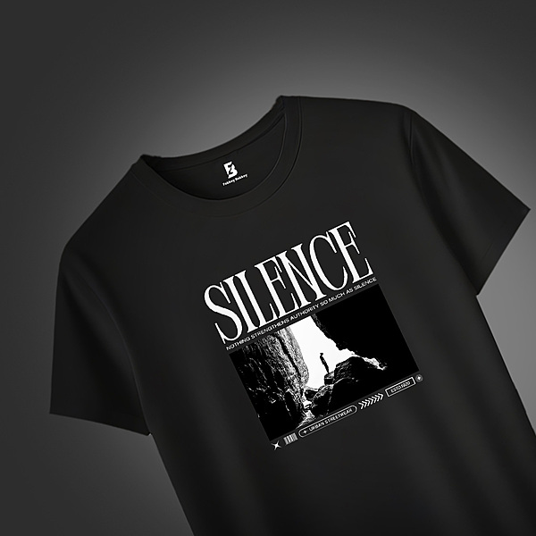 Silence | Black T-shirt