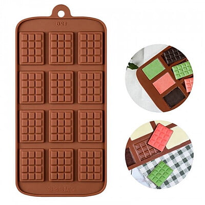 Silicon Mold Chocolate Bar 12 Cavity 5-10g