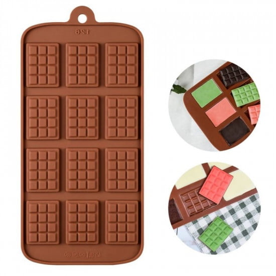 Silicon Mold Chocolate Bar 12 Cavity 5-10g