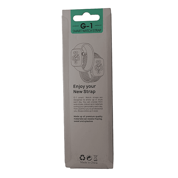 Zigdeal G-1 Watch Strap (White) – Durable Replacement Band | Comfortable Fit