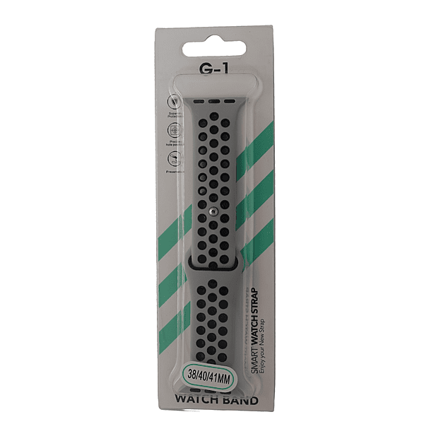G-1 Watch Strap – Grey & Black | Adjustable Replacement Band