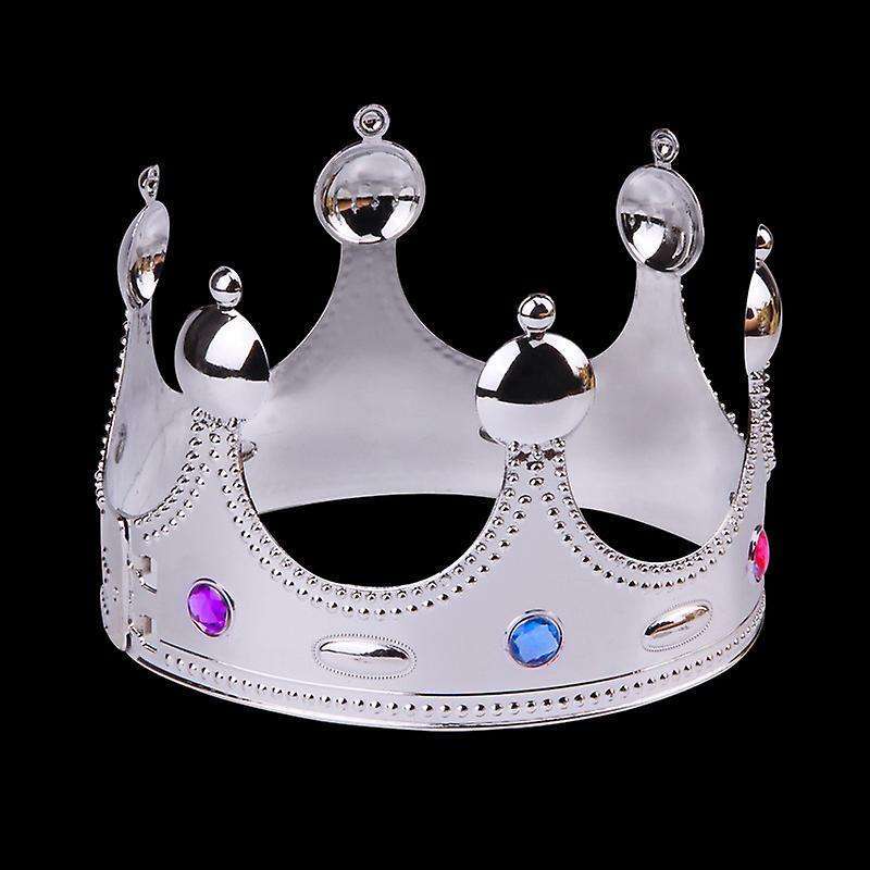 Diamond king crown silver for party, wedding, and stage events