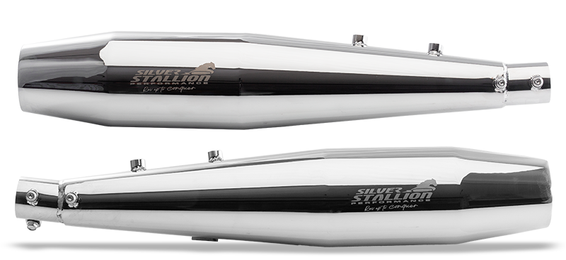 Silver Stallion Slip-On Exhaust for Royal Enfiield Interceptor 650 / Continental GT 650 Silver Stallion Slip-On Exhaust for Royal Enfiield Interceptor 650 / Continental GT 650