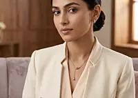925 Silver Rose Gold Teardrop Y-Necklace