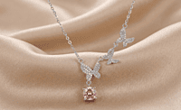 925 Silver Papillon Rose Butterfly Necklace