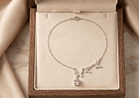 925 Silver Papillon Rose Butterfly Necklace