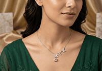 925 Silver Papillon Rose Butterfly Necklace