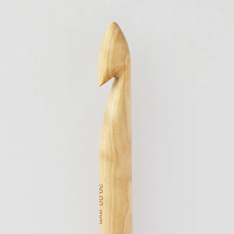KnitPro Jumbo Birch Single Ended Crochet Hook