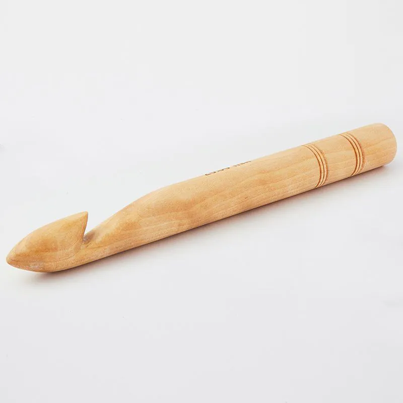 KnitPro Jumbo Birch Single Ended Crochet Hook