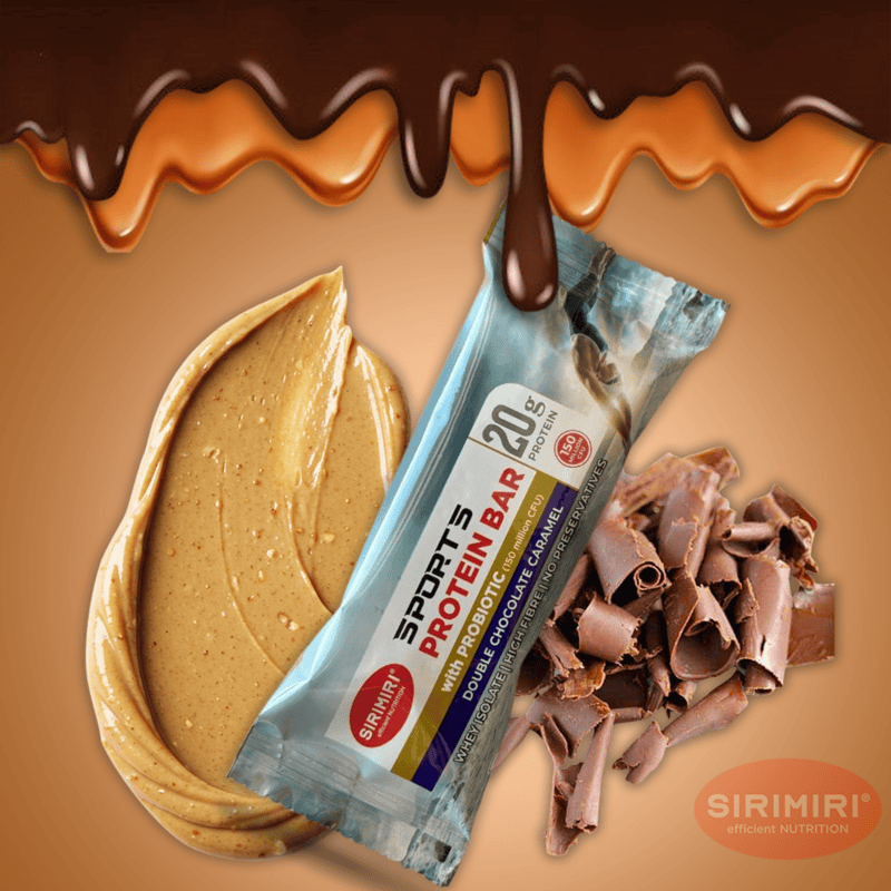 Sports Protein Bar – Double Chocolate Caramel (20g Protein | 70g Bar | Pack of 6 Pcs)