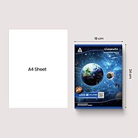 Classmate | Notebooks | Page: 172 | Size: 240 X 180 | Ruling: 3 In 1 (Double Lines/four Lines
With Gap/square - 1 cm) | Binding: Center Stapled | Pack of 12| Item Code: 2001036