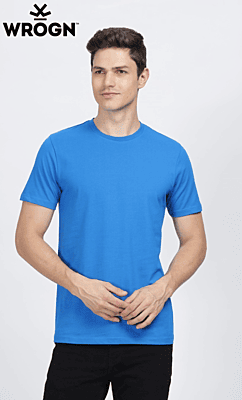 Wrongn Casual Round  Neck T- Shirt
