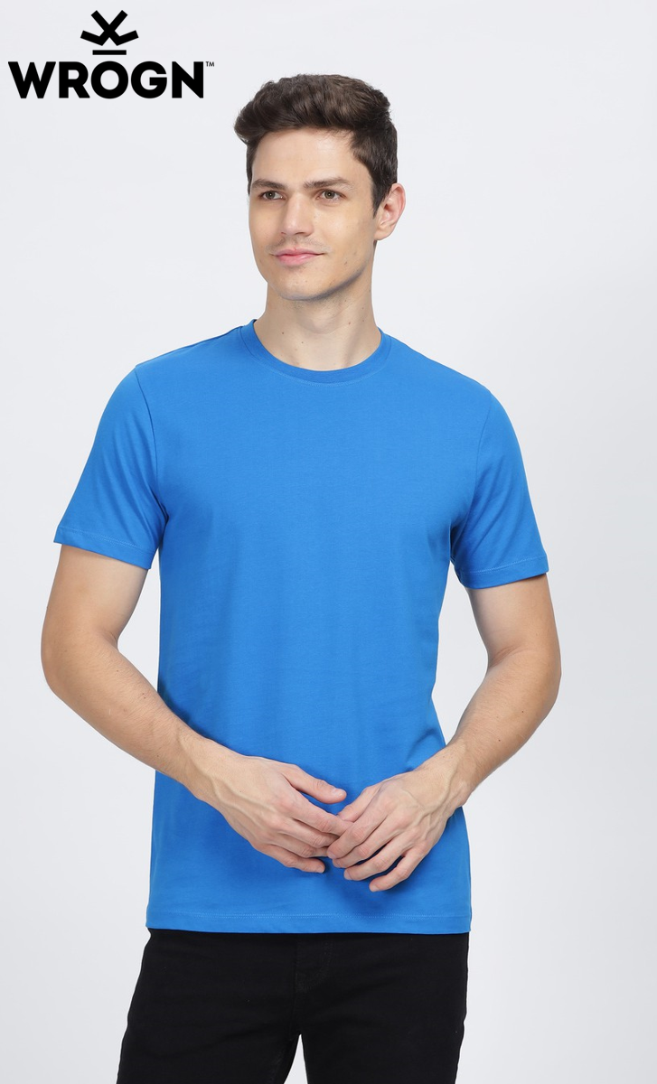 Wrongn Casual Round Neck T- Shirt