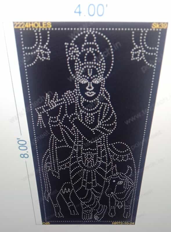 SK39 SHRI KRISHNA 8X4 FEET 2224 HOLES