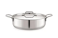 Sonu Stainless Steel Quantum Series Skillet | Fry pan with Lid Mirror Finish