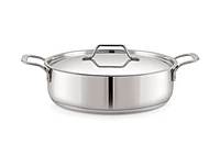 Sonu Stainless Steel Quantum Series Skillet | Fry pan with Lid Mirror Finish