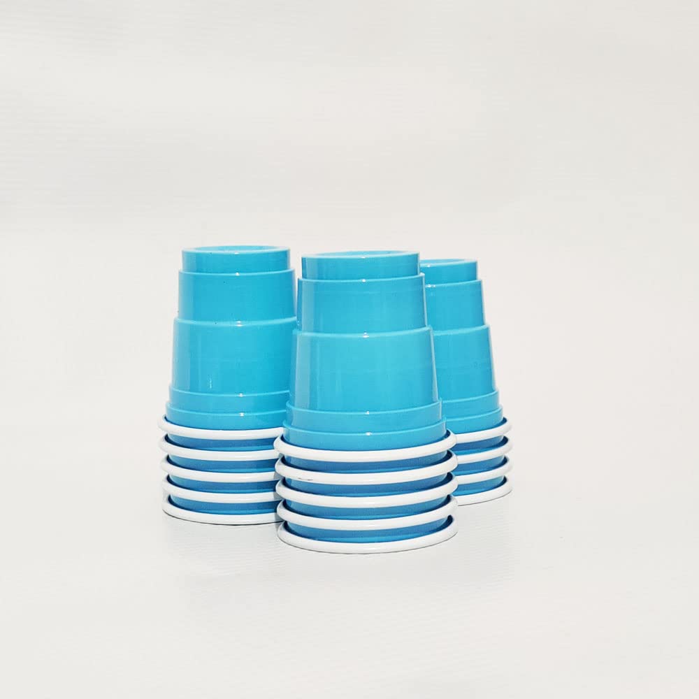 The Magic Balloon Store - Beer Pong Shot Glasses For Holi, Bachelor Cocktail New Year and Wedding Party Supplier - Liquid Capacity 60ml Pack of 30pcs