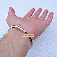 4mm Stainless Steel SP Brass Ring Punjabi Kada Unisex