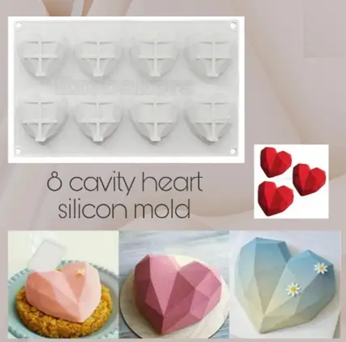 Diamond hearts 8cavity
