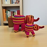 Crochet Elephant Small Figurine