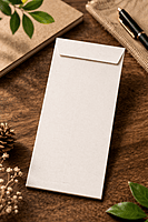 Eco-Friendly Small Unbleached Paper Envelope | Natural White