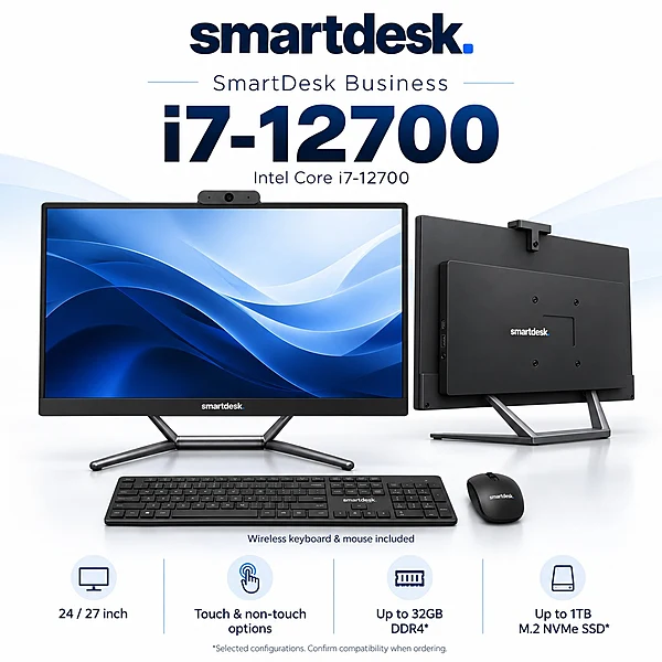 SmartDesk Business Core i7-12700 All-in-One PC – 12th Gen