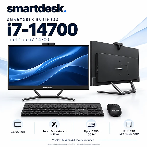 SmartDesk Business Core i7-14700 All-in-One PC – 14th Gen