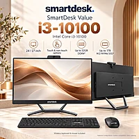 SmartDesk Value Core i3-10100 All-in-One PC β 10th Gen