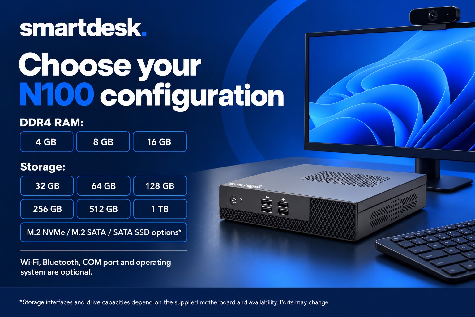 SmartDesk Power+ N100 Mini PC