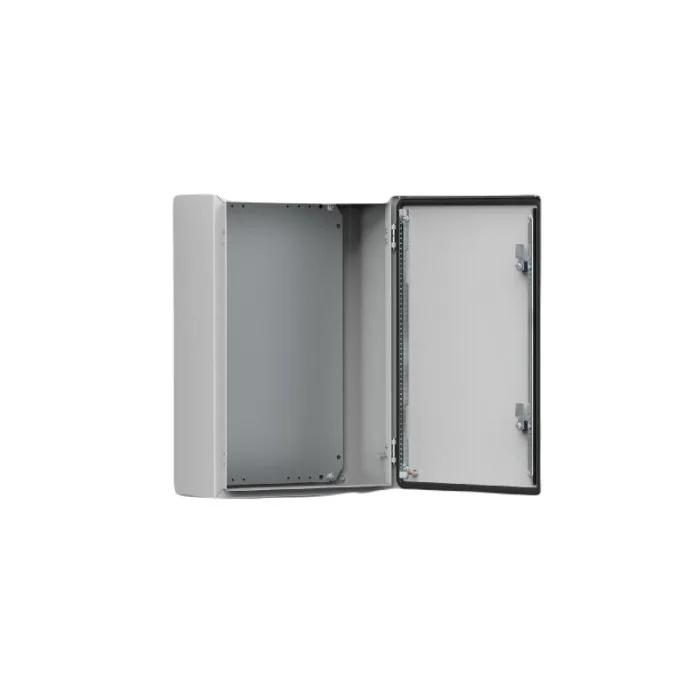 nVent HOFFMAN MAS0404021R5 Mild Steel Wall Mount Enclosure with Mounting Plate, IP66, 400 x 400 x 210 mm