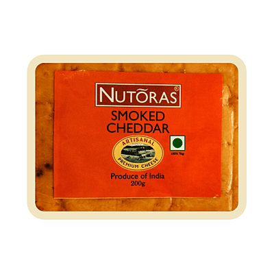 Nutoras Cheese Smoked Cheddar 200g Nutoras Cheese Smoked Cheddar 200g