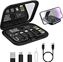 Portronics SnapCase 60W Multi Cable Kit – USB to Micro/Type-C/Lightning with Stand & Mirror
