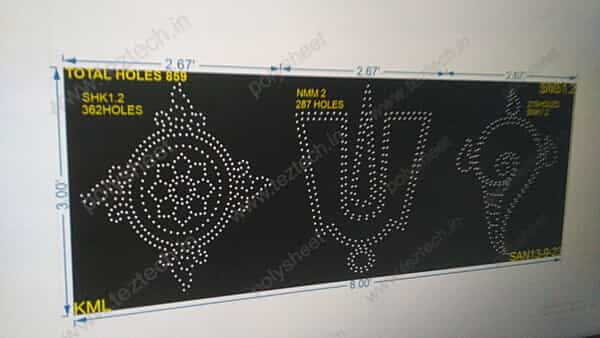 SNS1.2 SHANKU NAMAM SHAKRAM 3X8 FEET 859 HOLES