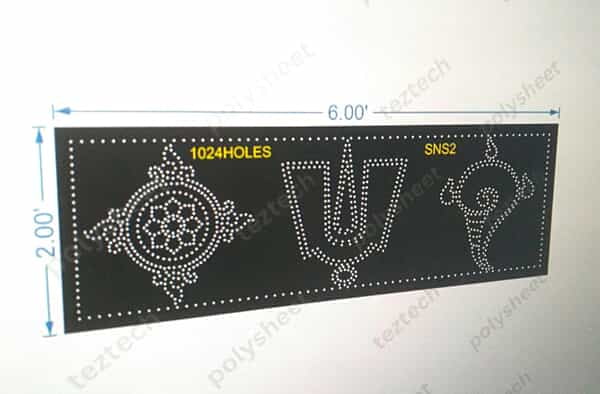 SNS2 SHANKU NAMAM SHAKRAM 2X6 FEET 1024 HOLES