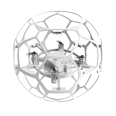 DWI Soccer M4 Toy Drone Kit 12.5cm | Football Style RC Quadcopter with LED Lights for Kids & Beginners