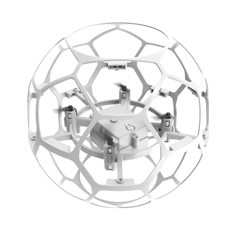 DWI Soccer M4 Toy Drone Kit 12.5cm | Football Style RC Quadcopter with LED Lights for Kids & Beginners